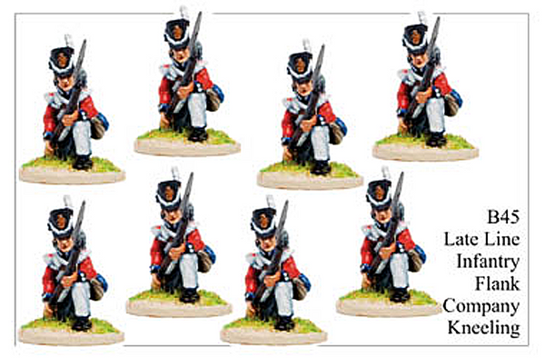 B045 Late Line Infantry Flank Company Kneeling