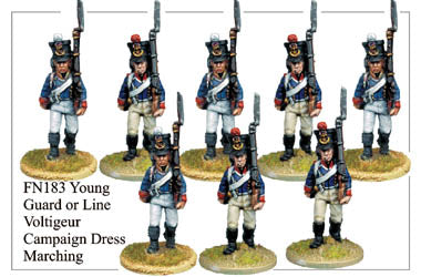 FN183 - Young Guard Infantry In Campaign Dress Marching