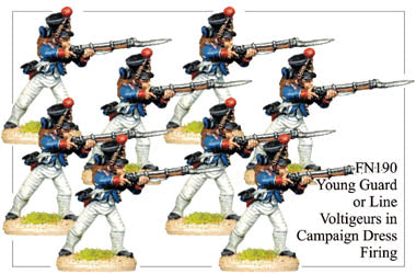 FN190 - Young Guard Infantry In Campaign Dress Firing