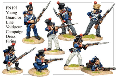 FN191 - Young Guard Infantry In Campaign Dress Skirmishing