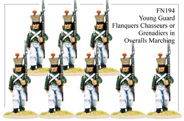 FN194 - Young Guard Flanquers Chasseurs Or Flanquers Grenadiers Marching