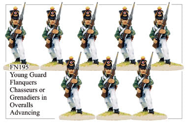 FN195 - Young Guard Flanquers Chasseurs Or Flanquers Grenadiers Advancing