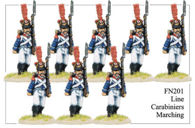 FN201 - Late Light Infantry Chasseurs Elite Company Carabineers Marching