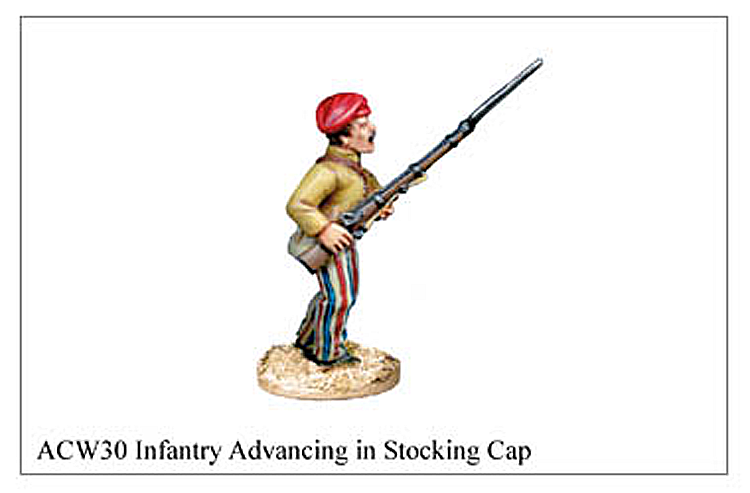 ACW030 - Infantry Advancing In Stocking Cap